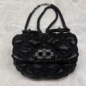 Valentino Garavani Black Quilted Crossbody Bag
